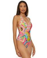 Trina Turk Women's Venus Plunge One-Piece Swimsuit