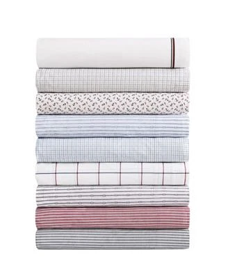 Tommy Hilfiger Printed 200 Thread Count Cotton Percale Sheet Set
