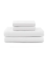 Tommy Hilfiger Solid 200-Thread Count Hem Stripe Cotton Percale -Pc. Sheet Set