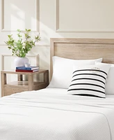 Tommy Hilfiger Placement Stripe Knitted Square Pillow, 20" X 20"
