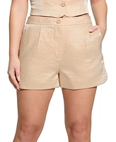 Guess Women's Camille Tailored Pleat-Front Shorts