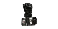 Elite Mma Cage Gloves, Premium Leather Grappling & Sparring Mitts for Ufc Combat Training, Punching Bag, and Mma Sparring, Large