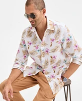Club Room Men's Amista Floral Linen Shirt, Exclusively at Macy's