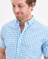 Club Room Men's Woven Gingham Shirt, Exclusively at Macy's