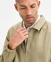 Club Room Men's Linen Zip-Front Bomber Jacket, Exclusively at Macy's