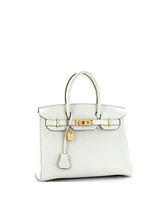 Pre-Owned Hermes Birkin 30 Handbag Light Togo with Gold Hardware