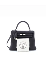 Pre-Owned HERMES Kelly Handbag Togo with Palladium Hardware