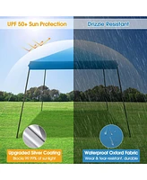 10 x 10 Feet Pop Up Canopy with Mesh Sidewalls and Roller Bag