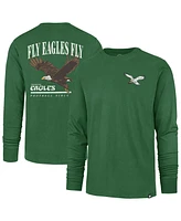 '47 Brand Men's Kelly Green Philadelphia Eagles Regional Backer Franklin Long Sleeve T-Shirt