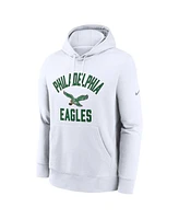 Nike Men's White Philadelphia Eagles Club Pullover Hoodie