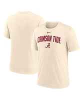 Nike Men's Cream Alabama Crimson Tide Natural Arch Logo Tri-Blend T-Shirt