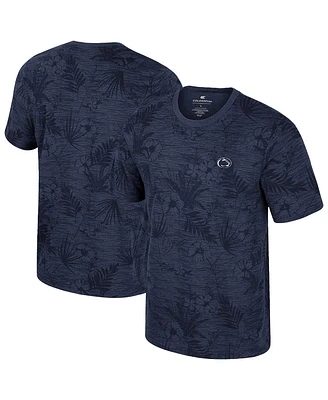 Colosseum Men's Navy Penn State Nittany Lions Floral Printed T-Shirt