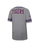 Colosseum Men's Gray Lsu Tigers Free Spirited Baseball Jersey
