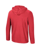 Colosseum Men's Scarlet Ohio State Buckeyes Long Sleeve Hooded T-Shirt