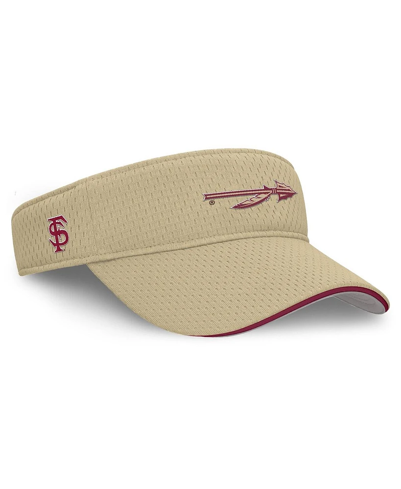 Nike Men's and Women's Gold Florida State Seminoles 2025 Dugout Softball Ace Performance Adjustable Visor Hat