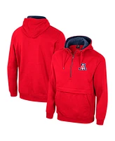 Colosseum Men's Red Arizona Wildcats Half-Zip Pullover Hoodie