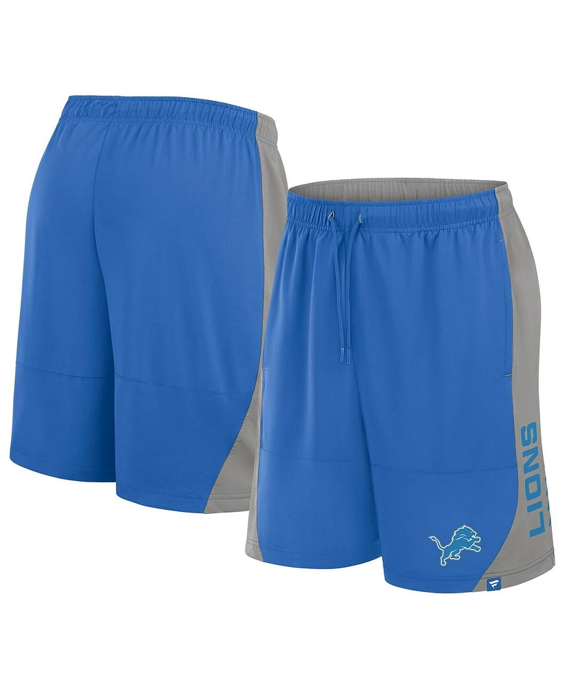 Fanatics Men's Blue Detroit Lions No Defense Shorts
