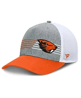 Fanatics Men's Heather Gray/Orange Oregon State Beavers Profile Trucker Adjustable Hat