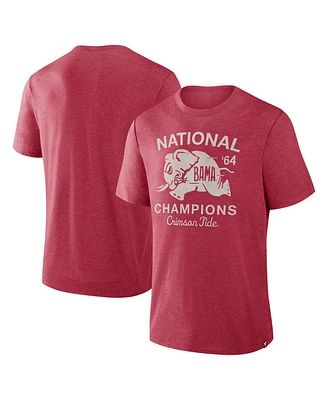 Fanatics Men's Crimson Alabama Tide Dynamic Showdown Tri-Blend T-Shirt
