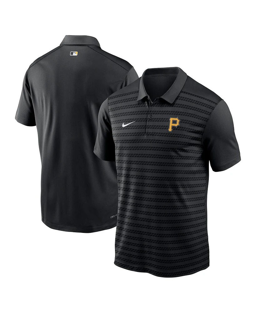 Nike Men's Black Pittsburgh Pirates Authentic Collection Victory Performance Polo Shirt