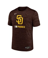 Nike Men's Brown San Diego Padres Authentic Collection Velocity Performance Practice T-Shirt