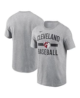 Nike Men's Heather Gray Cleveland Guardians Arched T-Shirt