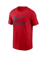 Nike Men's Red Atlanta Braves Swoosh T-Shirt