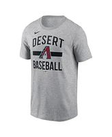 Nike Men's Heather Gray Arizona Diamondbacks Arched T-Shirt