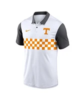 Nike Men's White Tennessee Volunteers Campus Pattern Vapor Performance Polo Shirt