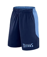 Fanatics Men's Navy/Light Blue Tennessee Titans Launch Shorts