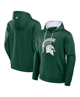 Fanatics Men's Green Michigan State Spartans Defender Dot Faded Primary Pullover Hoodie