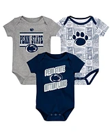 Outerstuff Newborn Navy Penn State Nittany Lions Sunday Comics Bodysuit 3-Pack