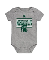 Outerstuff Newborn Green Michigan State Spartans Sunday Comics Bodysuit 3-Pack