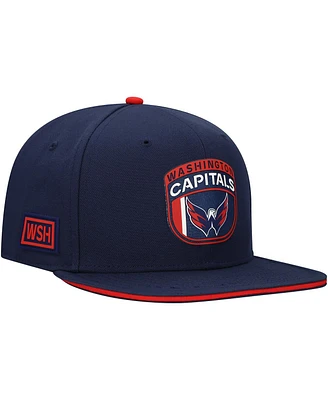 Fanatics Men's Navy/Red Washington Capitals 2025 Nhl Draft Snapback Hat