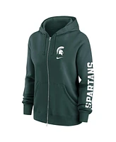 Nike Women's Green Michigan State Spartans Oversize Lockup Phoenix Full-Zip Hoodie Jacket