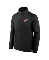 Fanatics Men's Black Detroit Red Wings Authentic Pro Rink Fleece Full-Zip Jacket