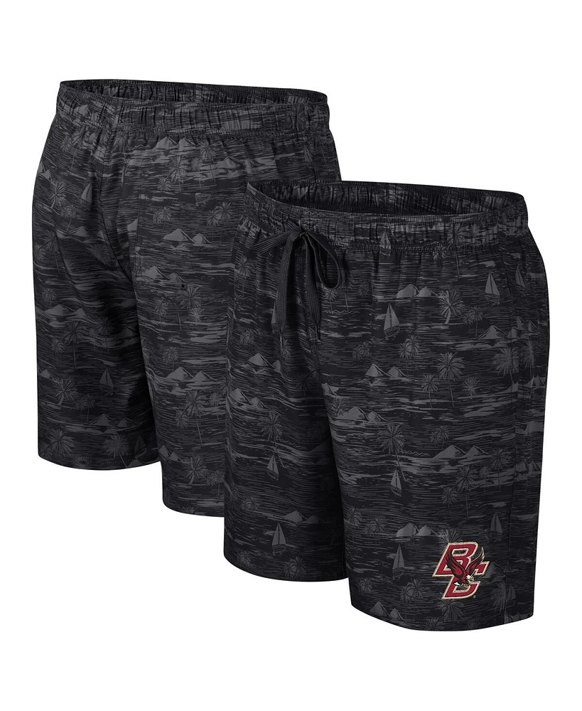 Colosseum Men's Black Boston College Eagles Ozark Swim Shorts