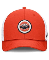 Nike Men's Orange Houston Astros Cooperstown Collection Rise Trucker Adjustable Hat