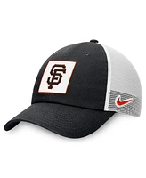 Nike Men's Black San Francisco Giants Rise Adjustable Trucker Hat