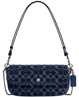 Coach Brook Flap Small Chain Bag in Signature Denim