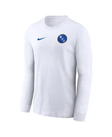 Nike Men's Jerry West White Virginia Mountaineers Warm Up Long Sleeve T-Shirt