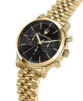 Maserati Men's Chronograph Gold Metal Band Watch, 42mm