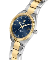 Maserati Men's Date Two-Tone Metal Band Watch, 43mm