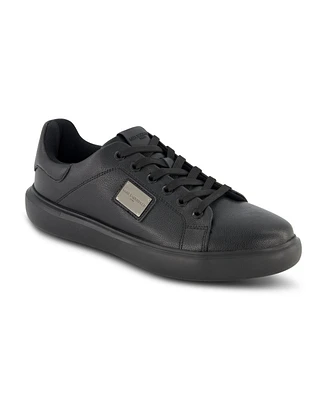 Karl Lagerfeld Paris Men's Logo Plate Lace Up Sneakers