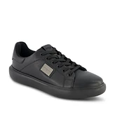 Karl Lagerfeld Paris Men's Logo Plate Lace Up Sneakers