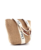 Pre-Owned Chloe Large x Mifuko Woody Tote Raffia