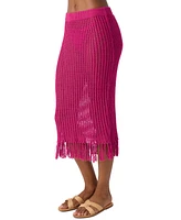 O'Neill Juniors' Pull-On Crochet Skirt Cover-Up