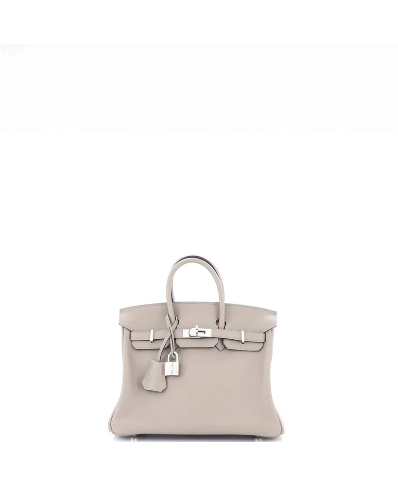 Pre-Owned Hermes Birkin Handbag Swift with Palladium Hardware