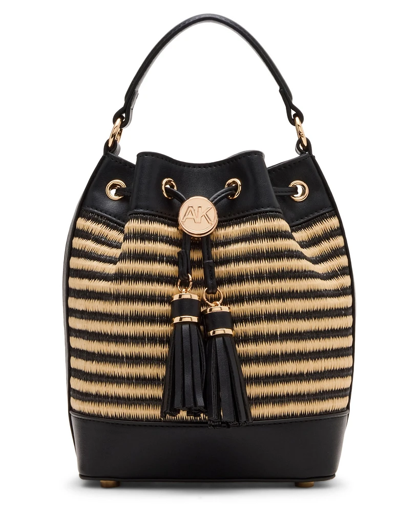Anne Klein Convertible Strap Small Bucket Bag