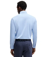 Boss by Hugo Men's Structured Stretch Regular-Fit Dress Shirt